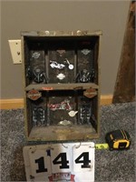 Pepsi Crate decorated with Harley items