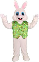 Green Easter Rabbit Mascot Costume Adult
