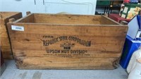 Antique Republic, steel cooperation, wood crate