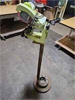 Saw Chain Sharpener on a stand