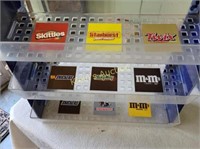 lucite vtg Display Rack mm's,Mars Snickers