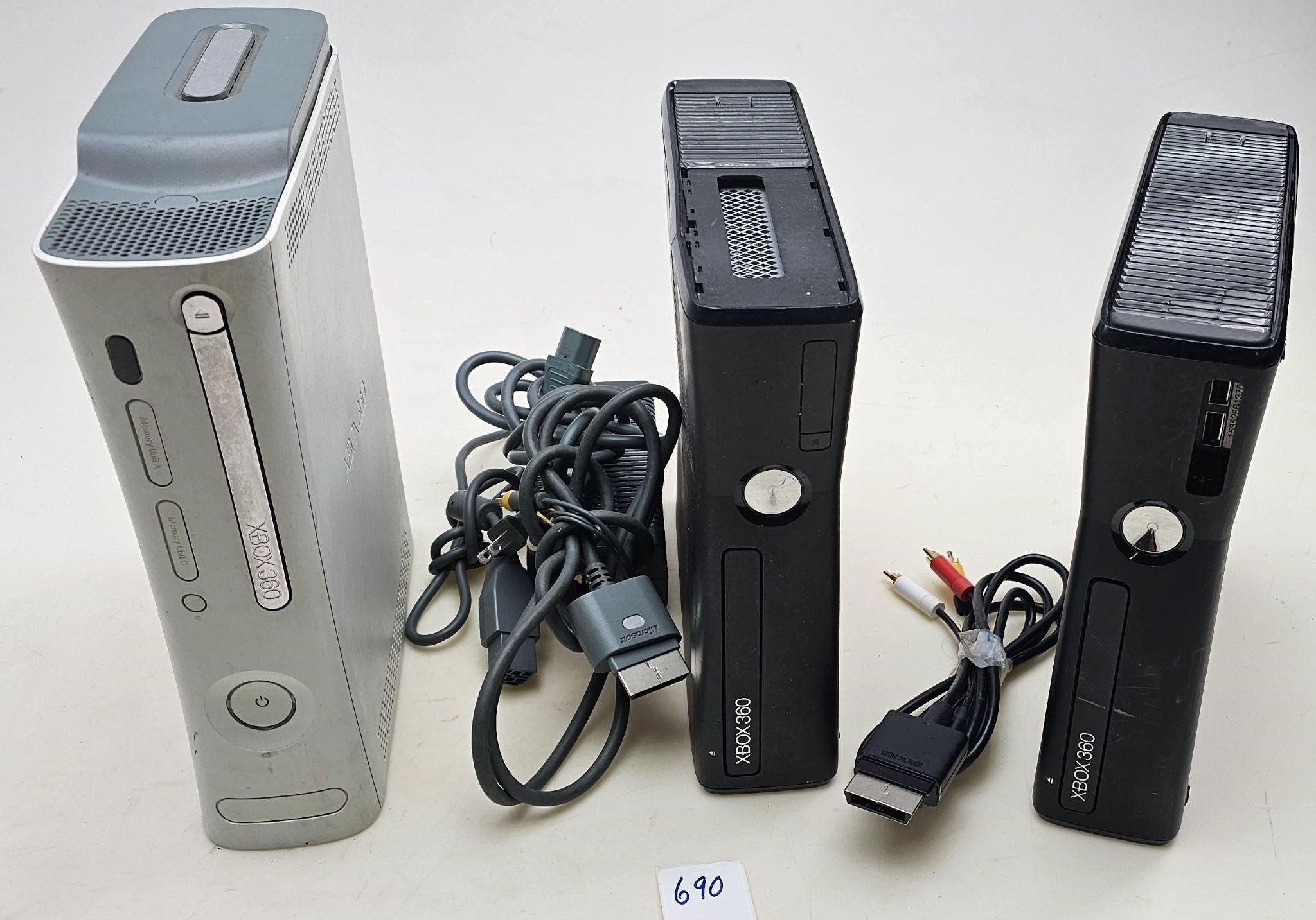 Three xbox 360s untested selling as parts