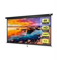VIVOHOME 80 Inch Manual Pull Down Projector