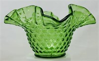 Fenton Key Lime Hobnail Bowl