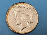 1927 S Silver Peace Dollar Coin