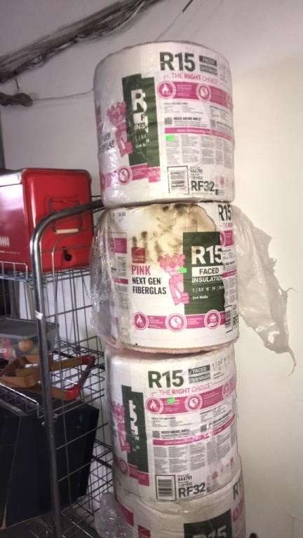 5 rolls Pink insulation