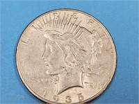 1935 S Silver Peace Dollar Coin