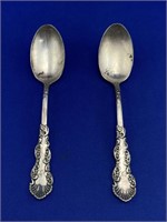 Sterling Inlaid Spoons (2)