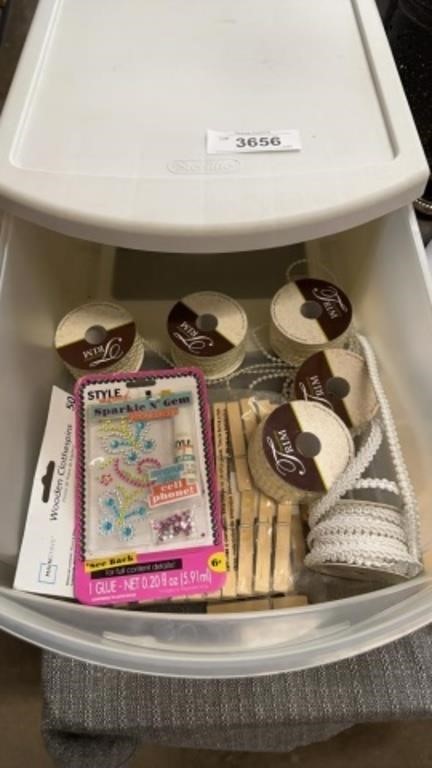 Drawer of craft items