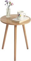 AWASEN Side Table Round, Small Accent Table Nights