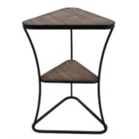 Modern Metal and Wood Accent Table by Gateway Crea