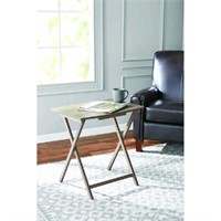XL Oversized Tray Table - Rustic Gray, Fold to sto