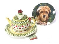 Mary Engelbreit Teapot & Plates