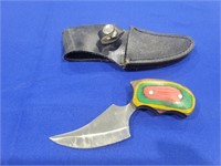 Knife w/ Muti-Colored Handle & Sheath