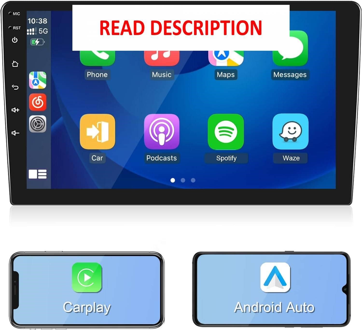 9in Android Car Stereo with Wireless Carplay  GPS