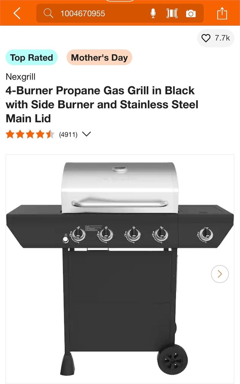 4-burner gas grill