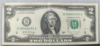 8888 serial number $2 bank note