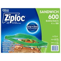 600-Pc Ziploc Brand Sandwich Bags