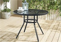 Mainstays, Round Dining Table, Tempered glass tabl