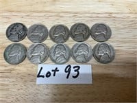 10-1940's Nickels