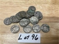20- 1950's Jefferson Nickels