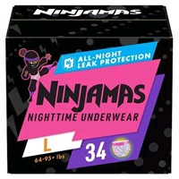 Pampers Ninjamas Nighttime Girls' Underwear - (L/X