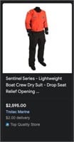 Police Auction: Sentinel Boat Crew Dry Suit - Pro