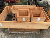6 Red Cedar Planter boxes-sizes below