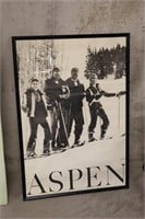 Vintage Aspen framed Poster
