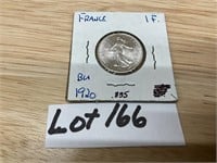 1920 France 1 Franc .835 Silver