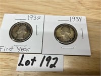 1932 & 1934 Quarters