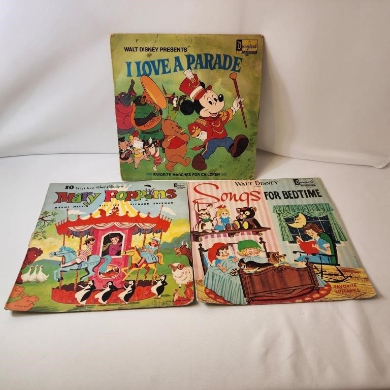 Vintage Disney Albums 33rpm