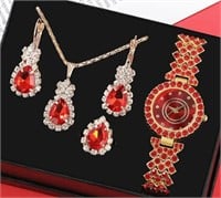 5pcs Women's Watch & Jewelry Set