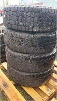 4 Hankook tires 265/70/R17, no rims