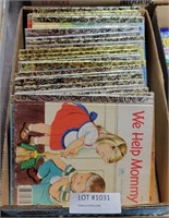 FLAT BOX OF VTG. LITTLE GOLDEN CHILDREN'S BOOKS