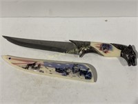 440 Stainless Steel Blade Wolf & America Themed