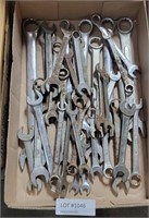BOX OF VARIOUS WRENCHES