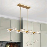 XINGQI Farmhouse Linear Chandeliers Over Table Gol