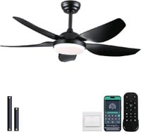 Kviflon 46 Inch Ceiling Fans with Lights and Remot