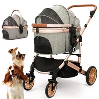 4-Wheel Pet Stroller for Small/Medium Pets