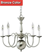 Forte Lighting, 4 Light Chandelier with No Shades,