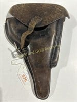German WWII Hardshell Leather Holster, 1941