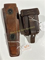 WWI Ammo Pouch & WWII Signal Corps Tool Pouch