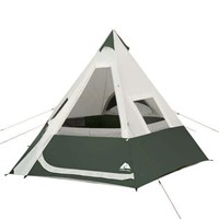Ozark 7-Person Teepee Tent  Green  1-Room