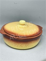 Medalta Pottery covered bowl - 8.5"