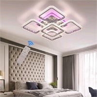 STCH Modern Ceiling Light, Dimmable LED Chandelier