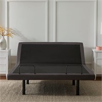 LUCID L300 Bed Frame  Twin XL  Black/Charcoal