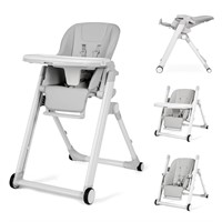 Babies & Toddlers Foldable High Chair  B-Grey