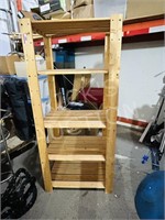 wood utility shelf - 69h x 30 x 20