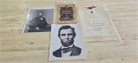 Abraham Lincoln Photos/Dinner Program/Tomb